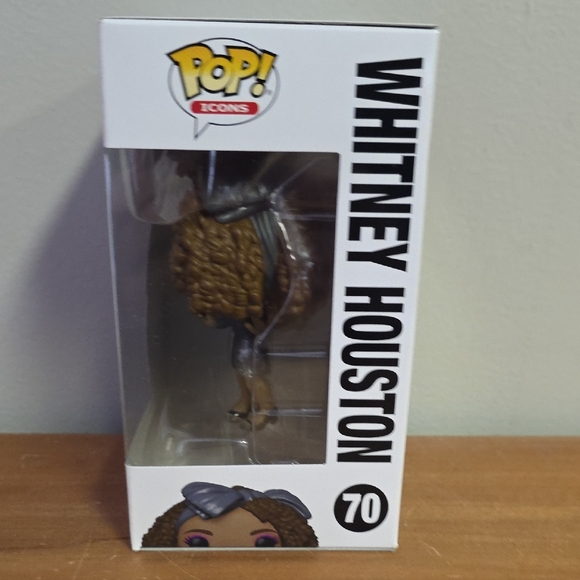 Funko Pop! Icons Whitney Houston with Black and Brown Hair - Picture 4 of 6